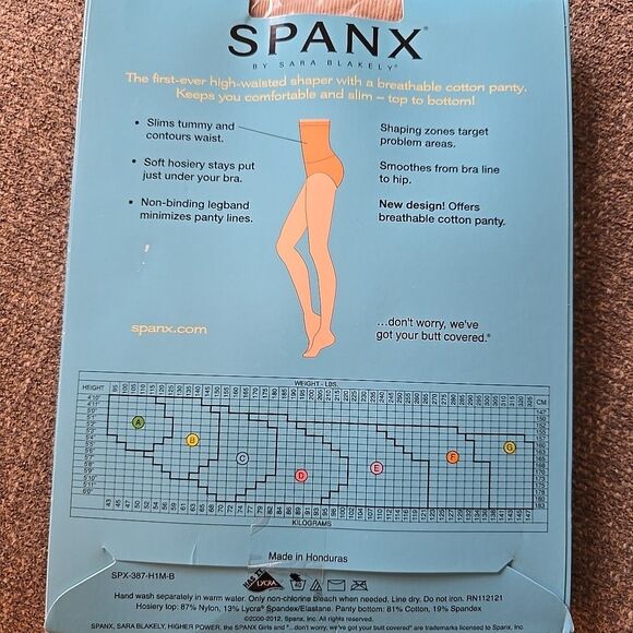 New Spanx Higher Power Brief High Waisted Panty Size D Bare Tummy Control NIP - Picture 3 of 4